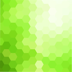 Fototapeta na wymiar Vector green hexagon pattern. Geometric abstract background with simple hexagonal elements. Medical, technology or science design. eps 10