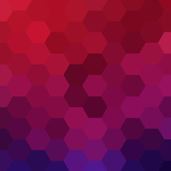 Color hexagon background, pattern, hexagon wallpaper. Vector illustration.