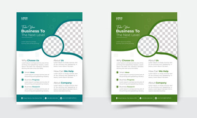 Corporate Business flyer template vector design, Flyer Template Geometric shape used for business poster layout, IT Company flyer, corporate banners, and leaflets. Graphic design layout with triangle