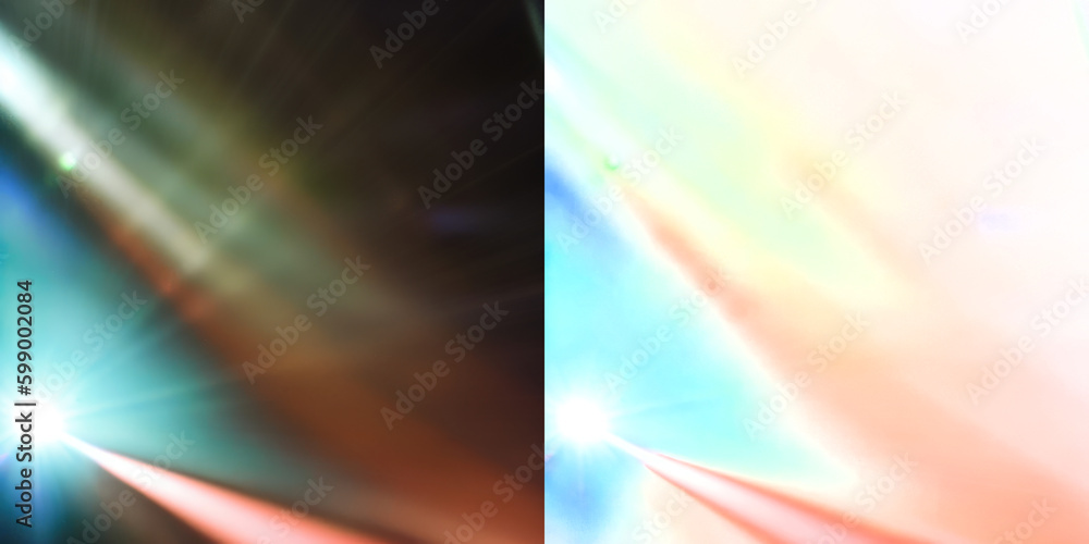 Poster neon light leak, lens flare and prism overlay. great as graphic resource for screen or add layer sty