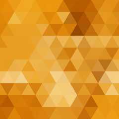 Gold vector polygonal pattern. Geometric background. Triangle. mosaic gradient. eps 10