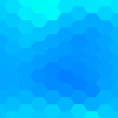 blue background hexagon pattern, template. Color hexagon wallpaper. Vector illustration.