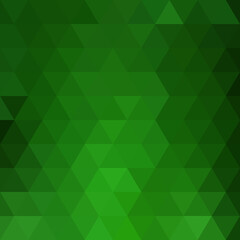 Vector hexagon pattern. Geometric abstract background with simple green triangle elements. Medical, technology or science design. eps 10