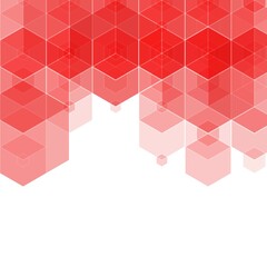 Red vector background with set of hexagons. Illustration with set of colorful hexagons. New template for your brand book. eps 10