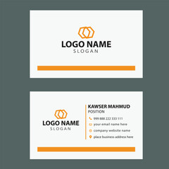 Corporate business card design (editable vector file)
