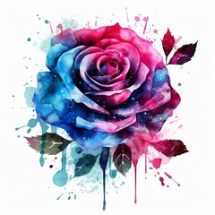 watercolor rose background