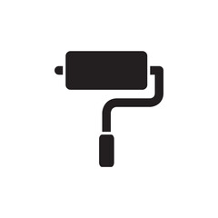 Paint roll vector icon. Paint roller flat sign design. Paint roller symbol. Painter roll symbol pictogram. UX UI icon