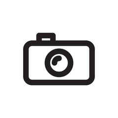 Video camera vector icon. Photo camera vector icon. Camera flat sign design. Recorder linear outline symbol pictogram. UX UI icon