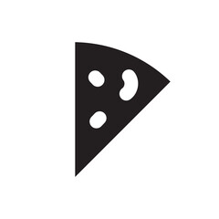 Pizza vector icon. Sliced Pizza flat sign design. Pizza symbol pictogram. UX UI icon