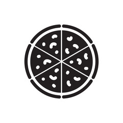 Pizza vector icon. Sliced Pizza flat sign design. Pizza symbol pictogram. UX UI icon
