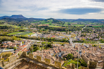 Obraz premium Vue sur Crest depuis la Tour