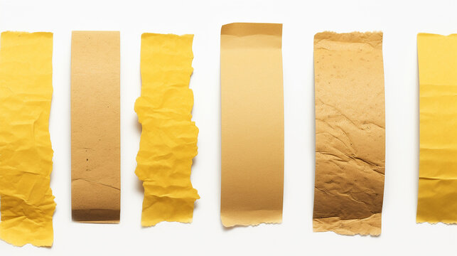 tipos de papeis fitas com texturas diferentes 