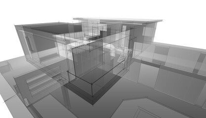 Fototapeta premium sketch of house
