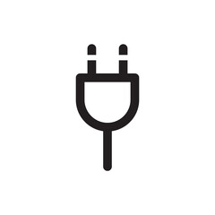 Obraz premium Plug vector icon. Plug flat sign design. Plug symbol pictogram. UX UI icon