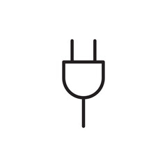 Plug vector icon. Plug flat sign design. Plug symbol pictogram. UX UI icon
