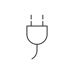 Plug vector icon. Plug flat sign design. Plug symbol pictogram. UX UI icon