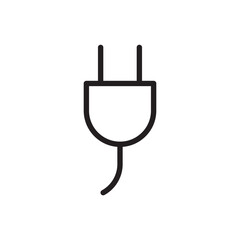 Plug vector icon. Plug flat sign design. Plug symbol pictogram. UX UI icon