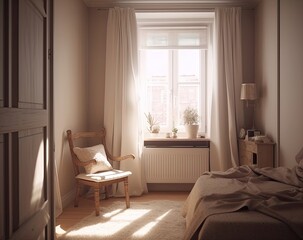 white bedroom furniture Generative Ai