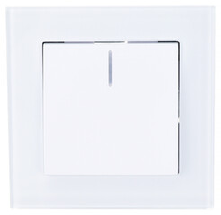 electric switch for apartment design on white background