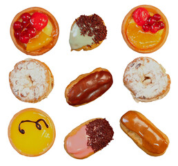 Mini gateaux variés