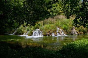 Obraz premium Cascade Springs Provo Canyon Utah Waterfall