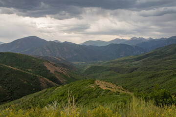 Obraz premium Provo Canyon Utah Park City Mountain View Summer