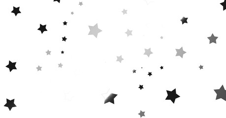 Obraz na płótnie Canvas Silver star of confetti. - png transparent