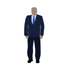 A man walks down the street in spring clothes. 2D image for use as an entourage. Vector flat city infographics.
