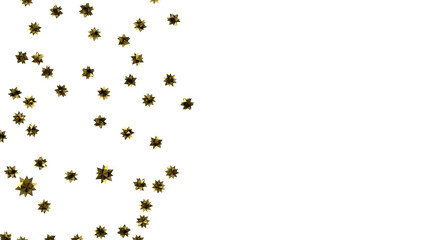 stars background, sparkle lights confetti falling. magic shining Flying christmas stars on night