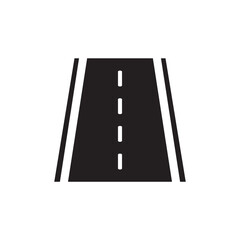 Road vector icon. Highway flat sign design. Asphalt road symbol pictogram. UX UI icon