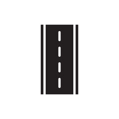 Road vector icon. Highway flat sign design. Asphalt road symbol pictogram. UX UI icon