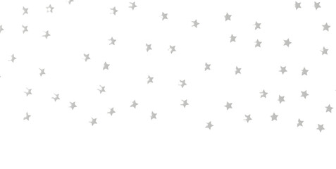 Silver stars of confetti. - png transparent