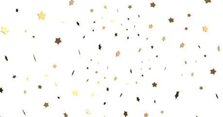 Obraz premium XMAS A gray whirlwind of golden snowflakes and stars. New