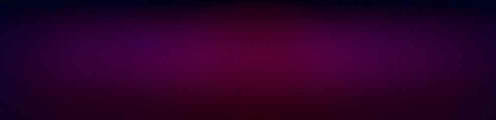 Panoromic metalic surface with magenta and blue gradient transition. Dark metal background