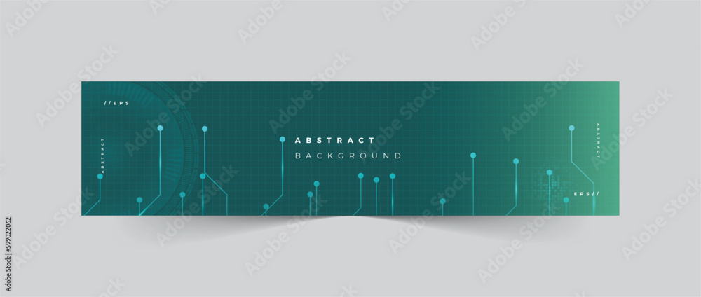 Canvas Prints abstract background technology linkedin cover