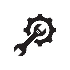 Machinery symbol. Gear sign. Cogwheel icon. Settings vector icon. Screw nut icon. Screw-nut vector sign. Cog sign. UX UI icon