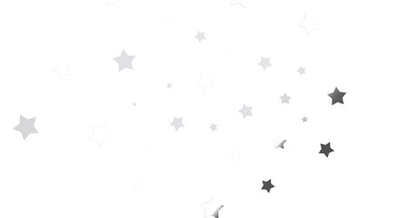 XMAS stars background, sparkle lights confetti falling. magic shining Flying christmas stars on night - png transparent
