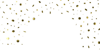 Fototapeta premium Gold Confetti Glitter Overlay