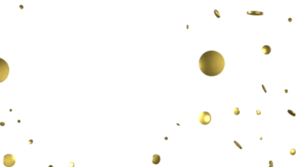 Gold Confetti Glitter Overlay