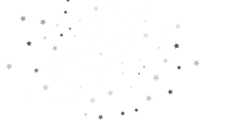 Group of silver stars isolated on white background. - png transparent