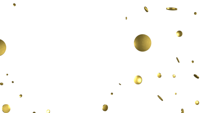 Gold Confetti Glitter Overlay