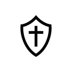 Obraz premium Antivirus icon. Guard symbol. Shield vector icon. Protection flat sign design. Anti virus shield pictogram. UX UI icon