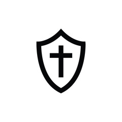 Antivirus icon. Guard symbol. Shield vector icon. Protection flat sign design. Anti virus shield pictogram. UX UI icon