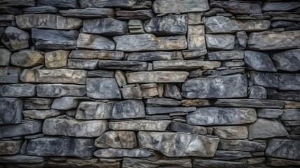 background and texture of granite stone wall surface Generative AI