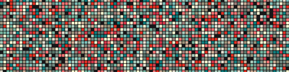 Fototapeta premium Color checkered squares background abstract illustration