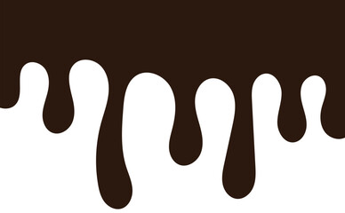 Chocolate drops background. Vector illustration.	