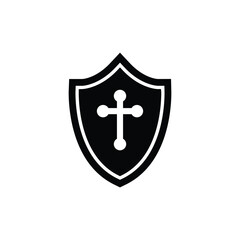 Antivirus icon. Guard symbol. Shield vector icon. Protection flat sign design. Anti virus shield pictogram. UX UI icon