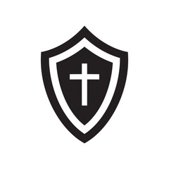 Antivirus icon. Guard symbol. Shield vector icon. Protection flat sign design. Anti virus shield pictogram. UX UI icon