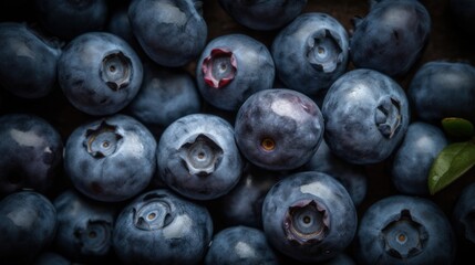 blueberries close up banner background texture wallpaper