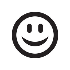 Smile vector icon. Emoji icon. Happy smile flat sign design. Smile face symbol pictogram. UX UI icon